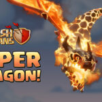 The Super Dragon troop from Clash of Clans featured in the Mini Spotlight Event promotional art.