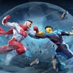 A graphic showing the Invincible VS logo next to the leaked characters Allen the Alien, Conquest, and Thragg, from the Maximillian Dood character leak.